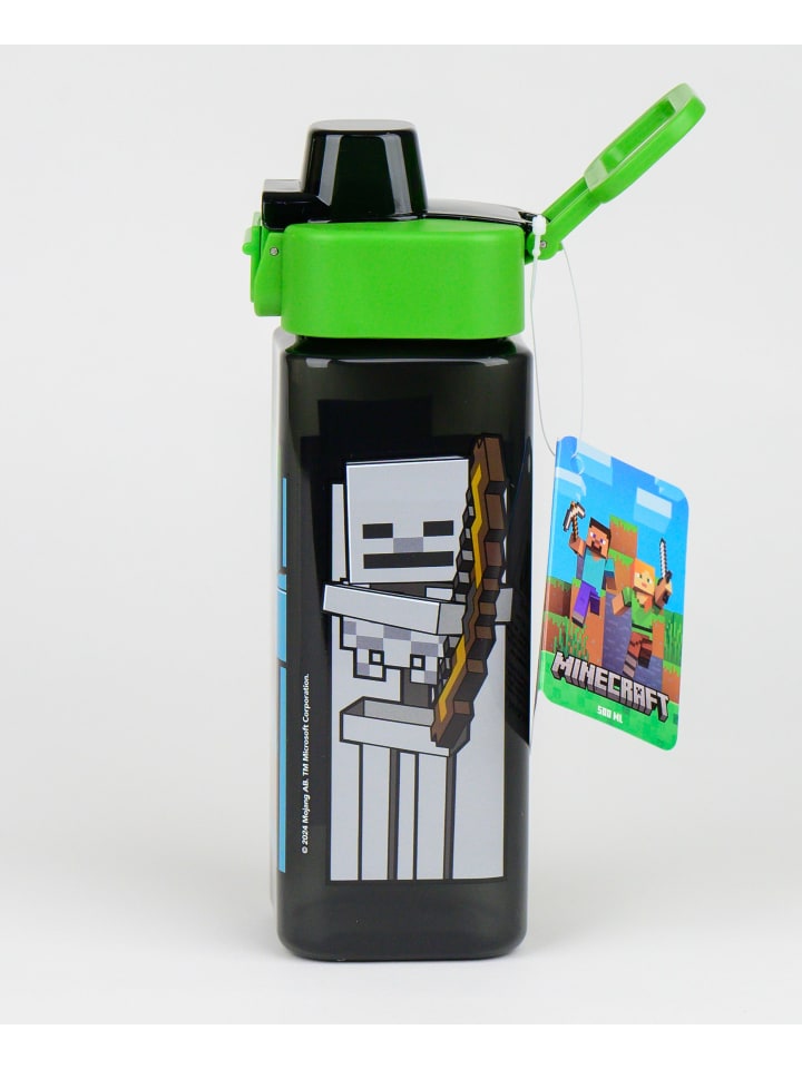 Minecraft Trinkflasche Minecraft  500 ml in Schwarz günstig kaufen 22