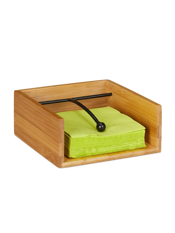 relaxdays Serviettenhalter in Natur günstig kaufen onesize