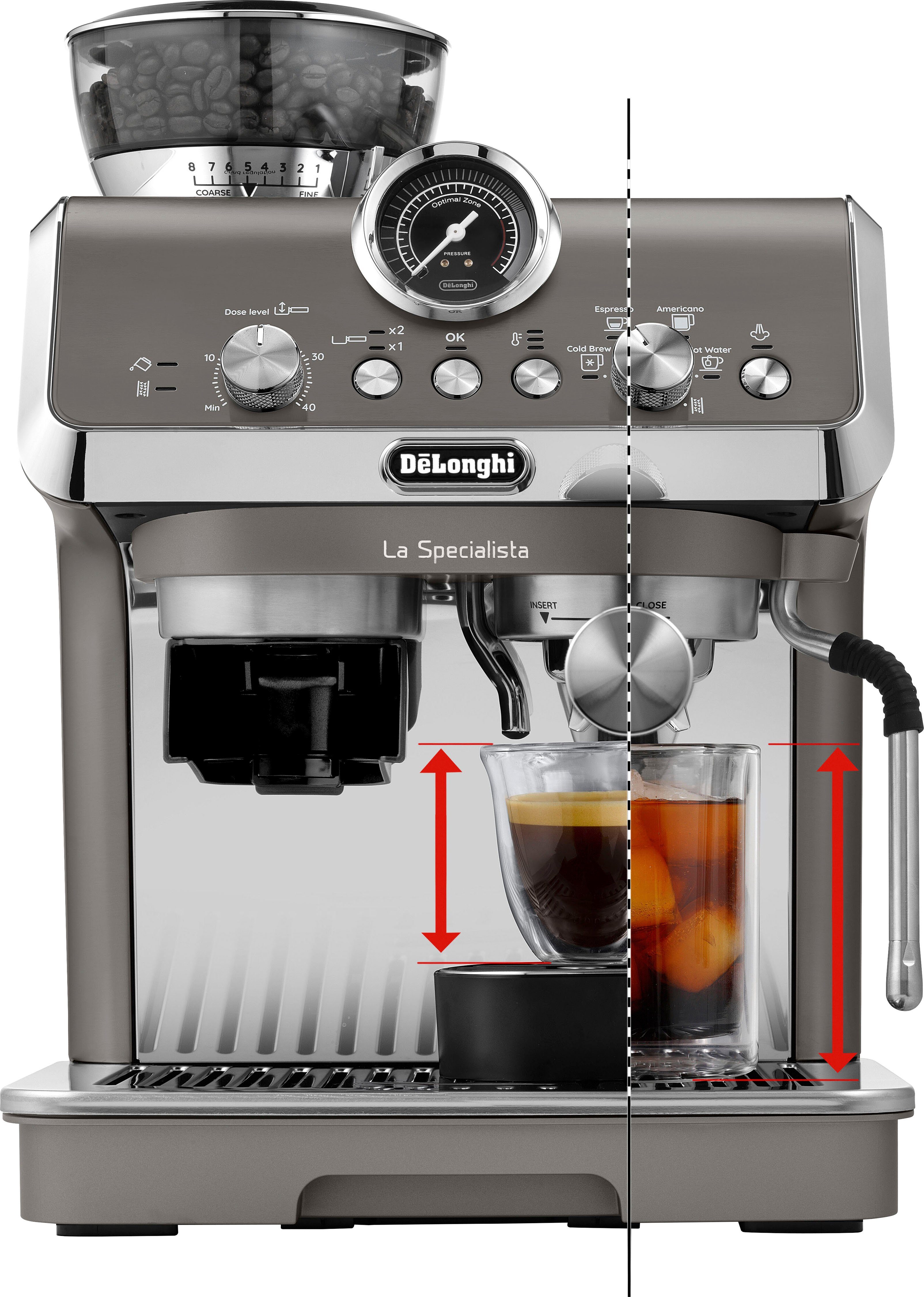 De'Longhi Siebträgermaschine La Specialista Arte Evo Cold Brew EC9255.T