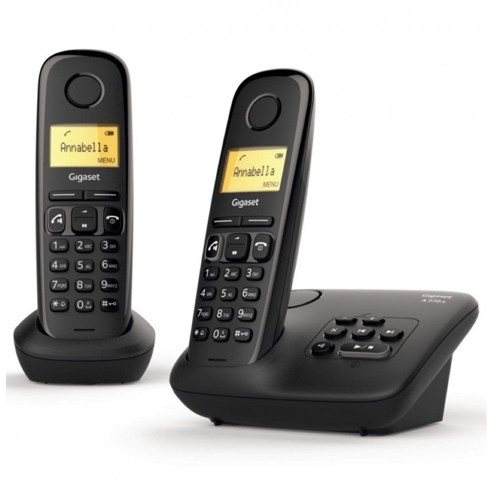 Gigaset A270 A Duo - Telefon - schwarz DECT-Telefon