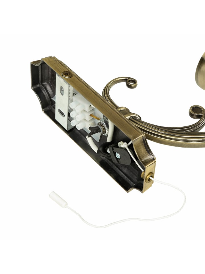 Licht-Erlebnisse Wandlampe in Bronze Weiß günstig kaufen onesize