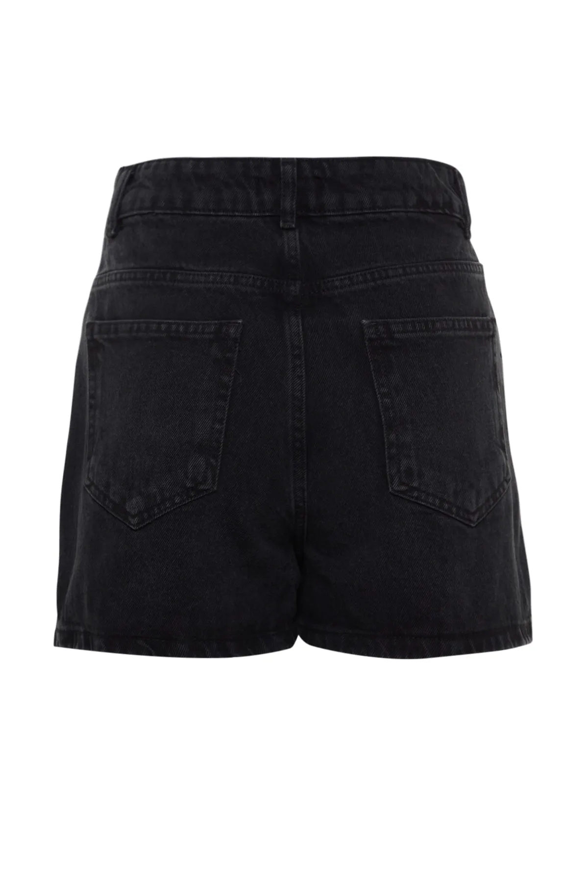 Trendyol Collection  Shorts - Schwarz - Hoher Bund