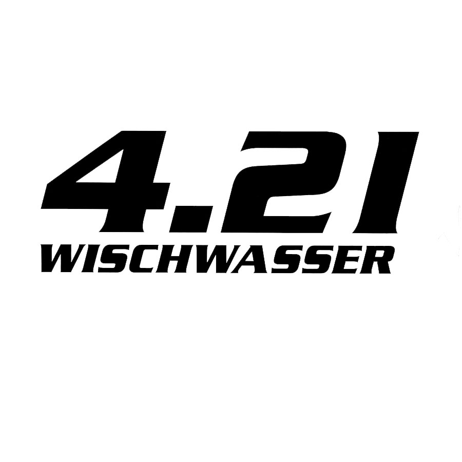 Aufkleber "4.2 l WISCHWASSER", Auto-Sticker in Schwarz, selbstklebend, 1 Stück - ATU