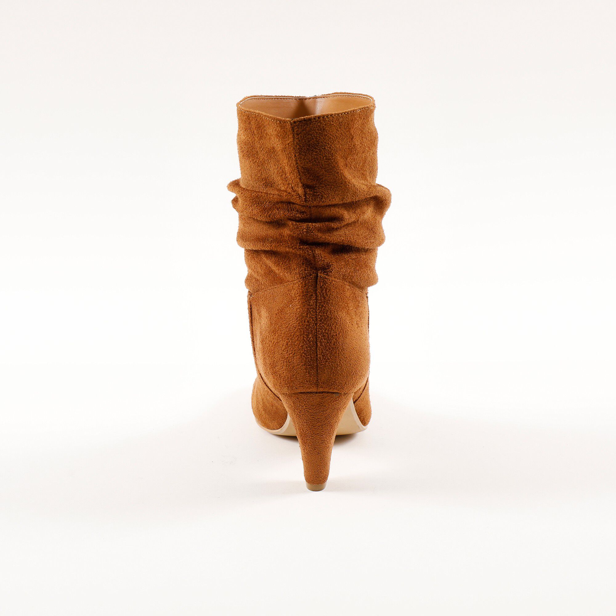 Bottes plissées mi-hautes