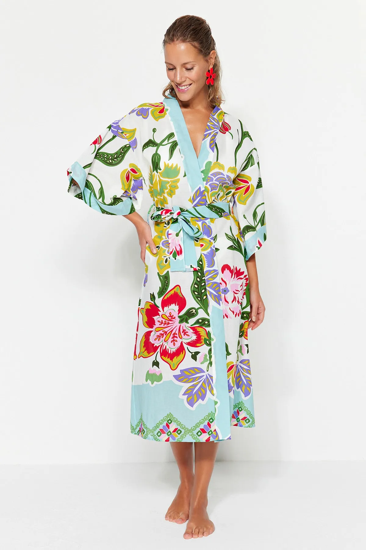 Trendyol Collection  Kimono & Kaftan - Gelb - Regular Fit