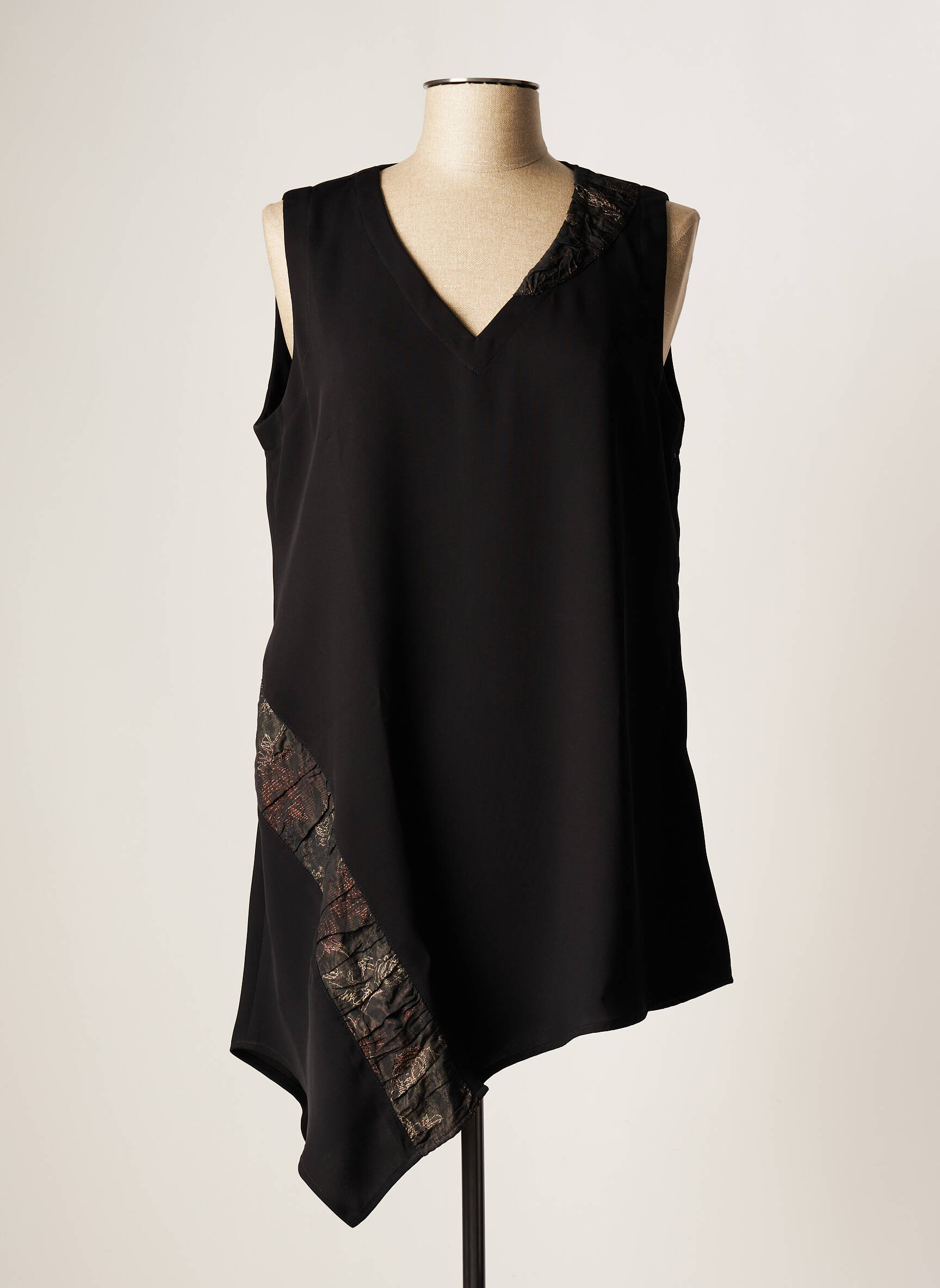 Oliver Jung Tuniquesansmanche Femme couleur noir