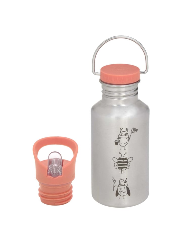 Lässig Stainless Steel Happy Prints 500 ml - Trinkflasche (nature) in nature günstig kaufen onesize