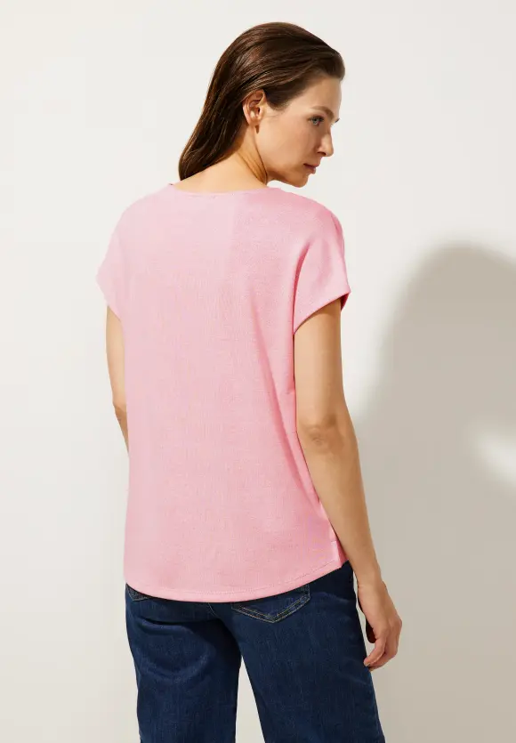 Street One Cosy Shirt in Melangeoptik