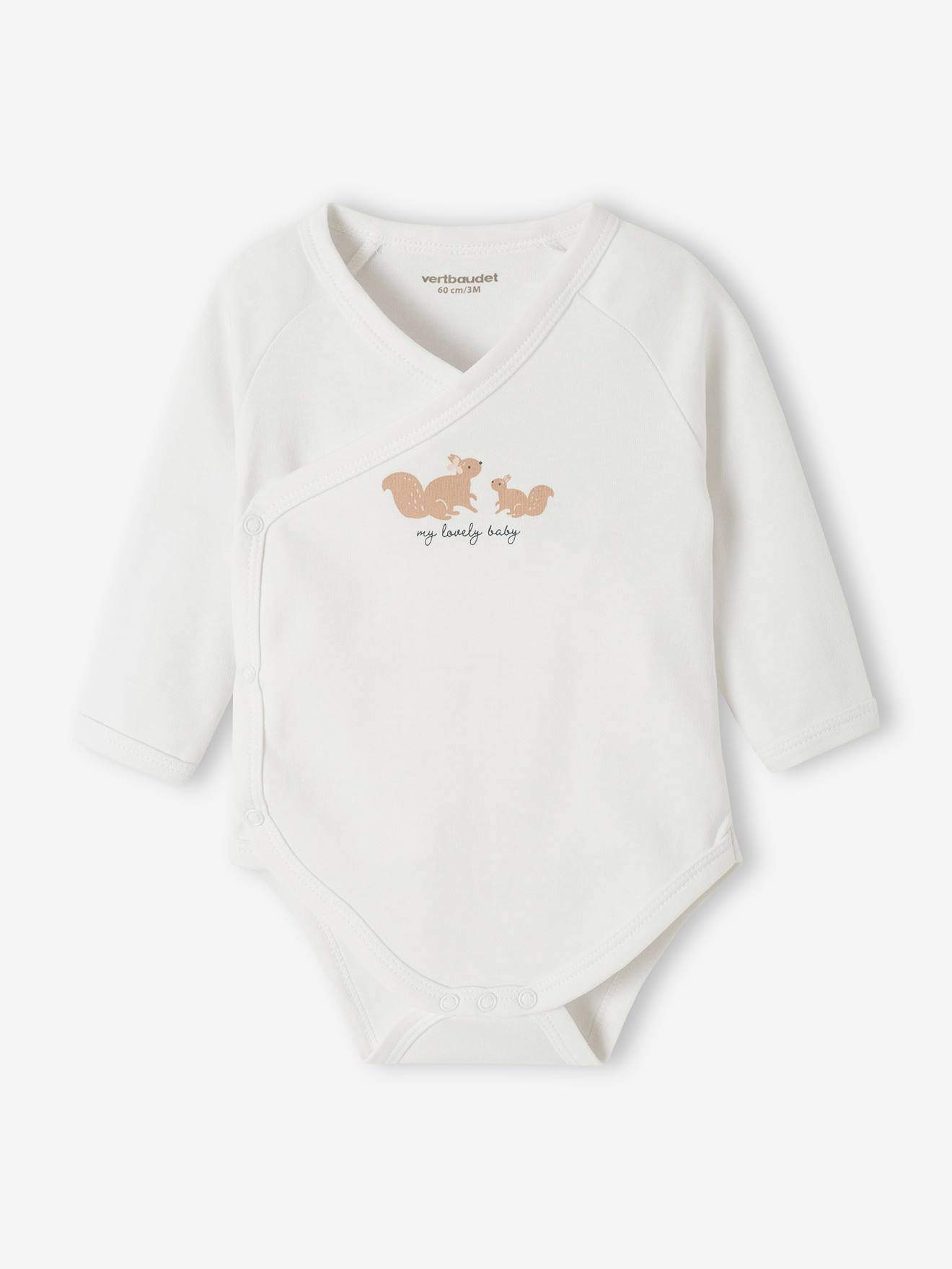 Lot de 5 bodies manches longues bébé ouverture naissance rose poudré