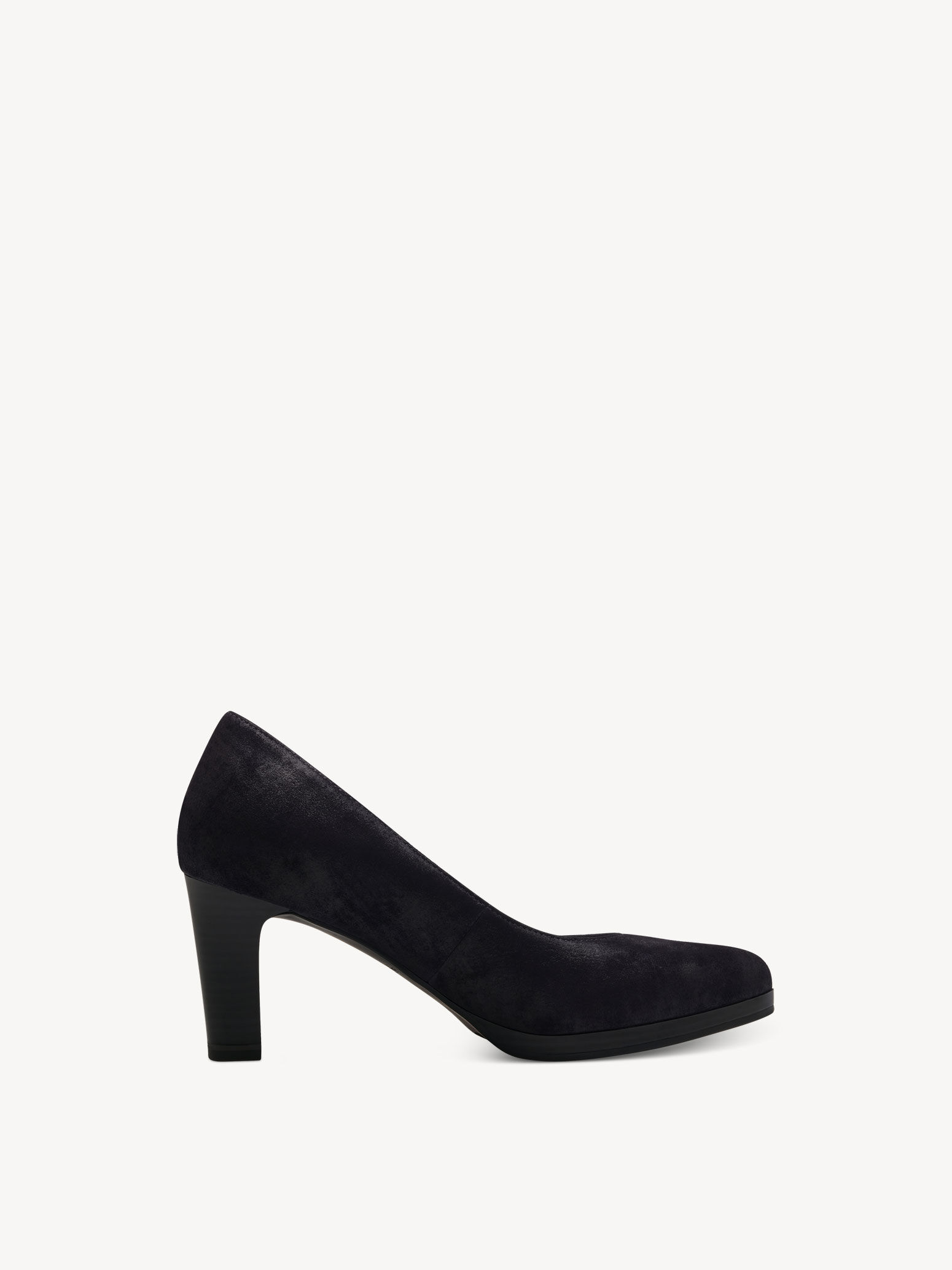 Escarpin en cuir - bleu
