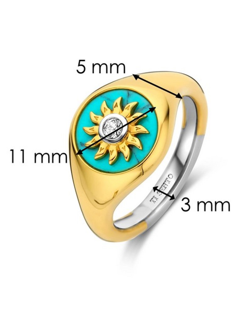 I FEEL YOU - inel Milano placat cu aur 12335TQ