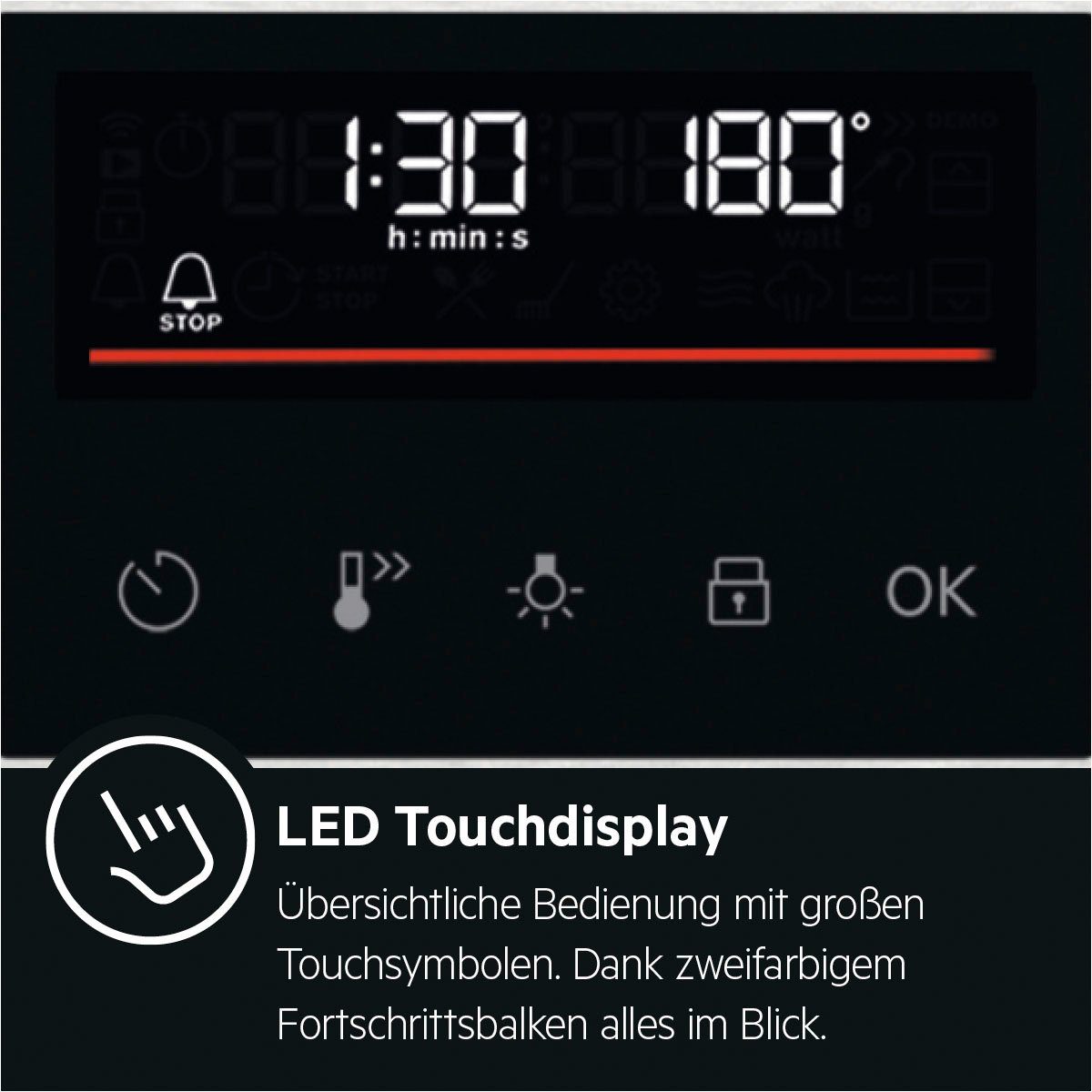 AEG Elektro-Herd-Set TEAMHHP2, Pyrolyse-Selbstreinigung