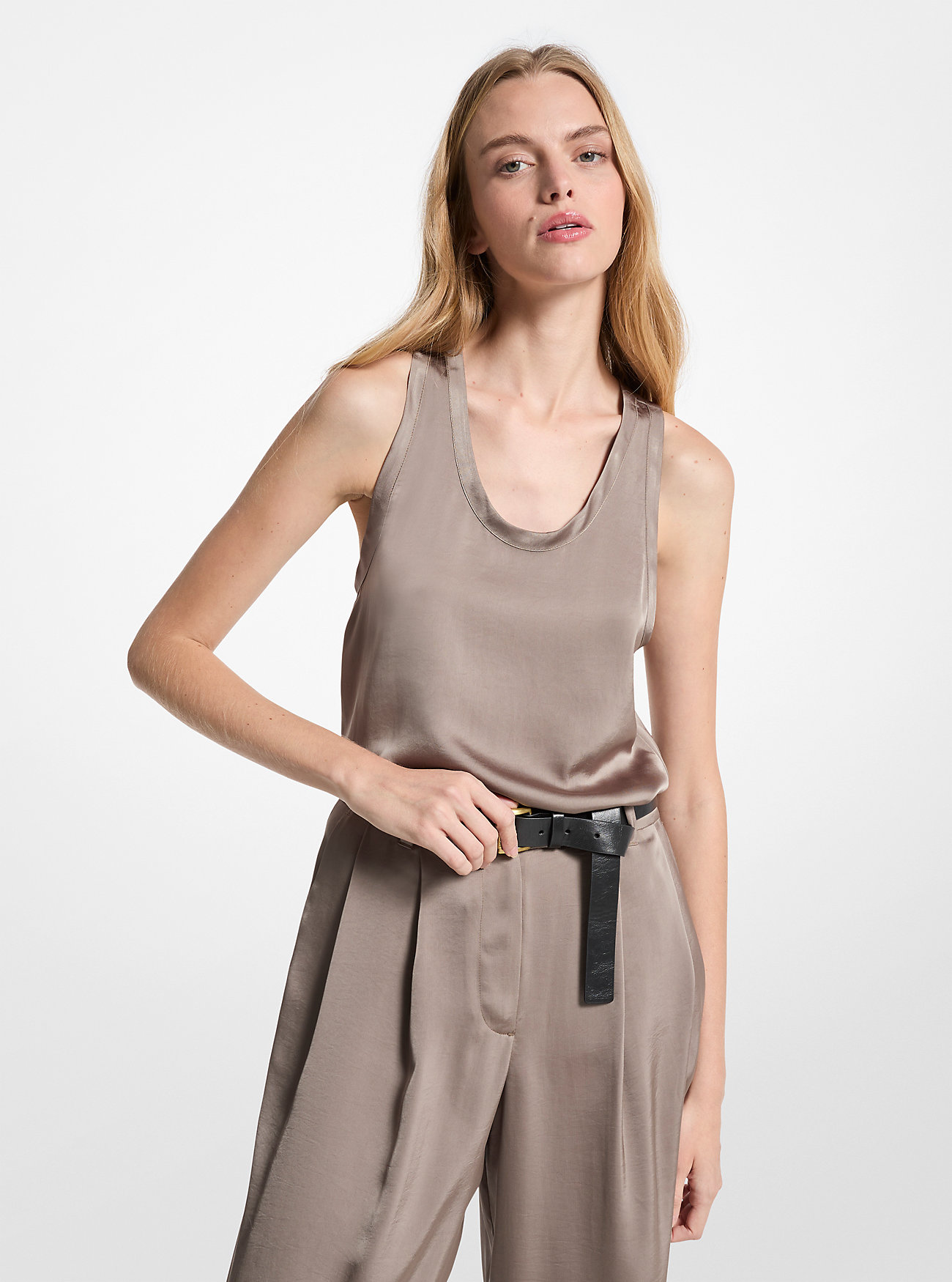 Sateng Racerback Tanktopp - Kastanje