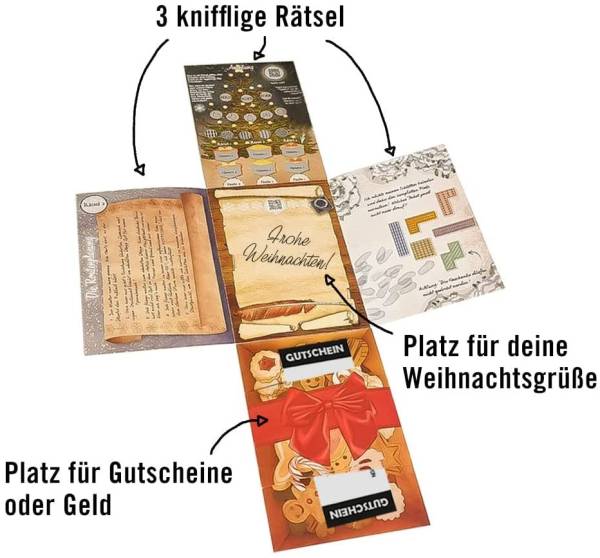 Hidden Games: Rätselhafte Weihnachten Rätselkarte