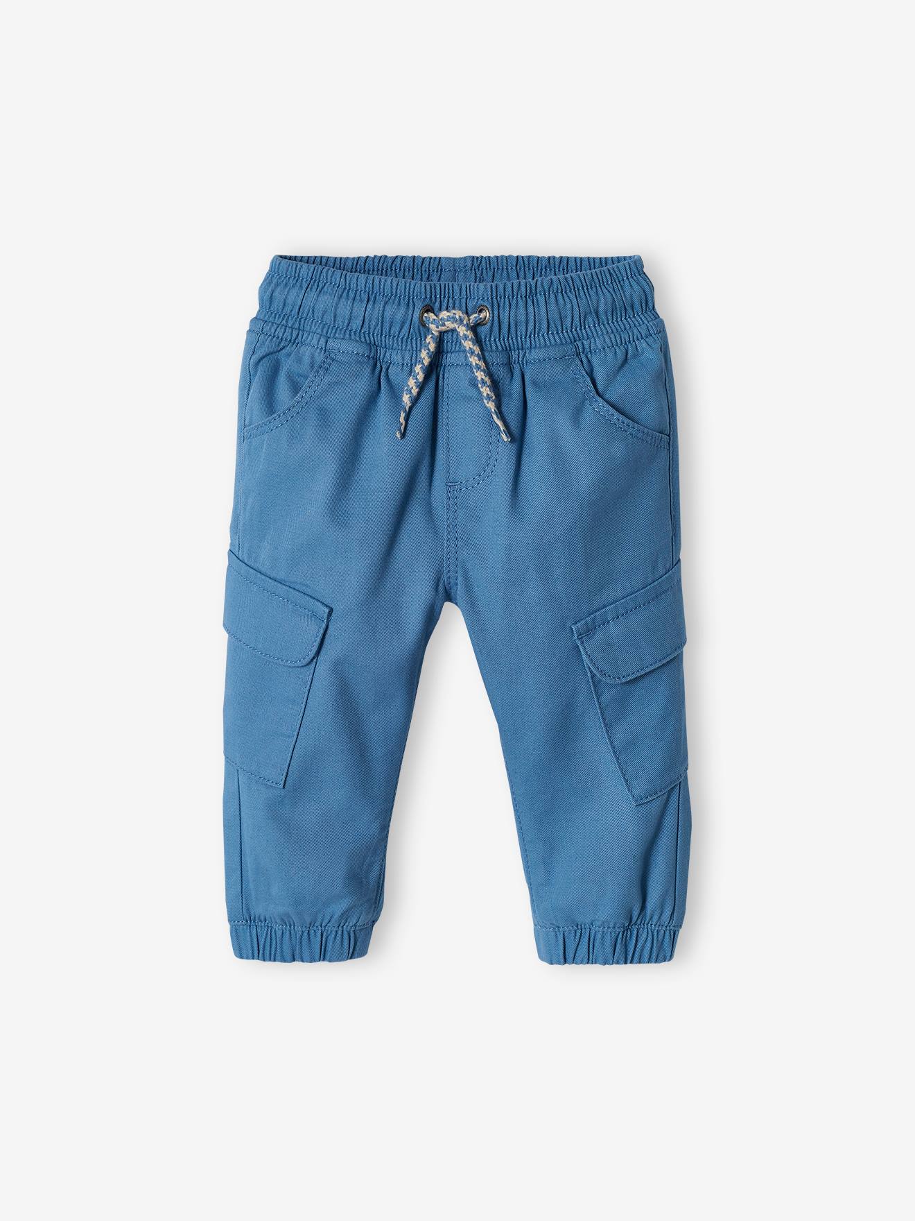 Vertbaudet Baby Cargohose Oeko-Tex - blau