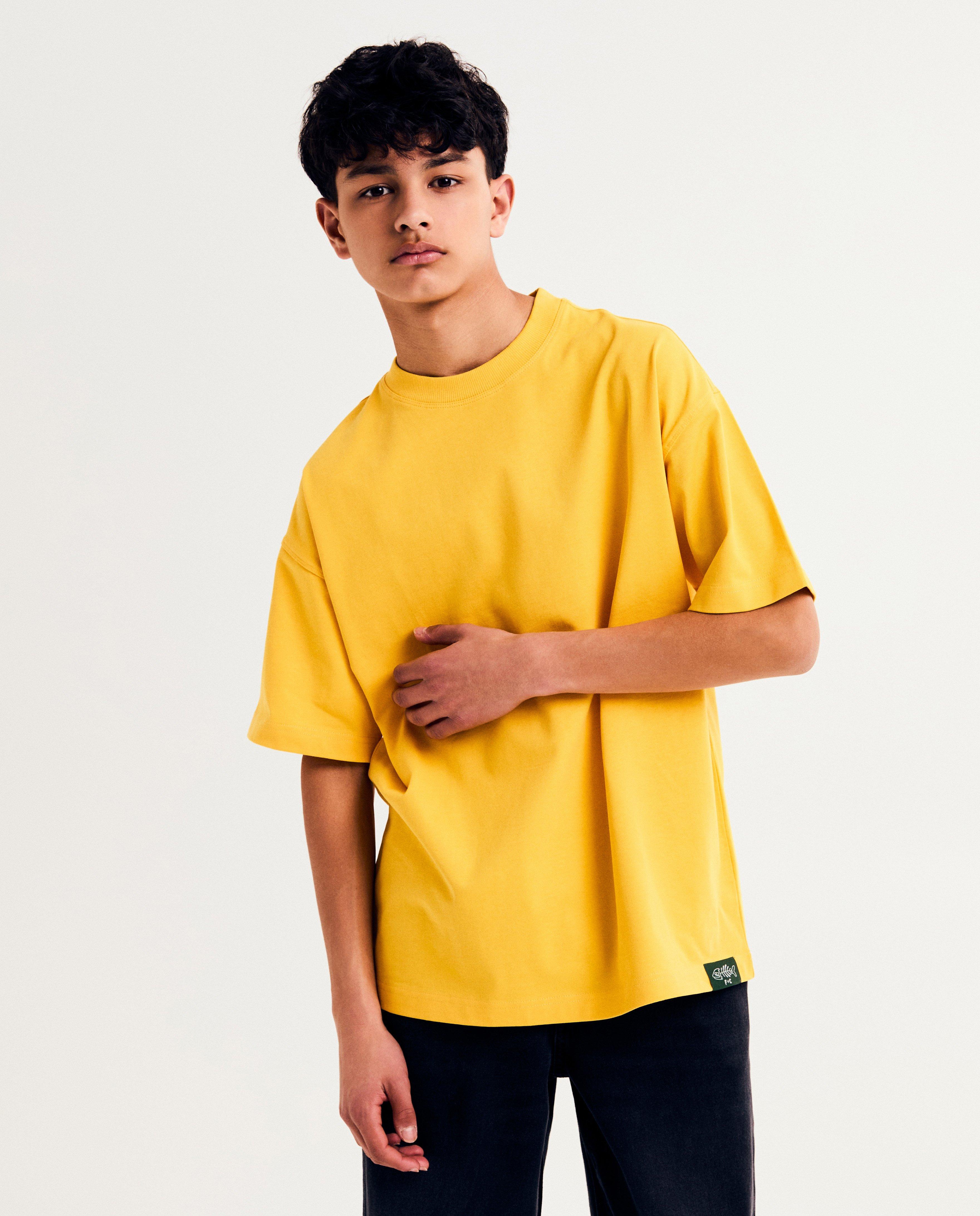 Tricou galben Fish & Chips