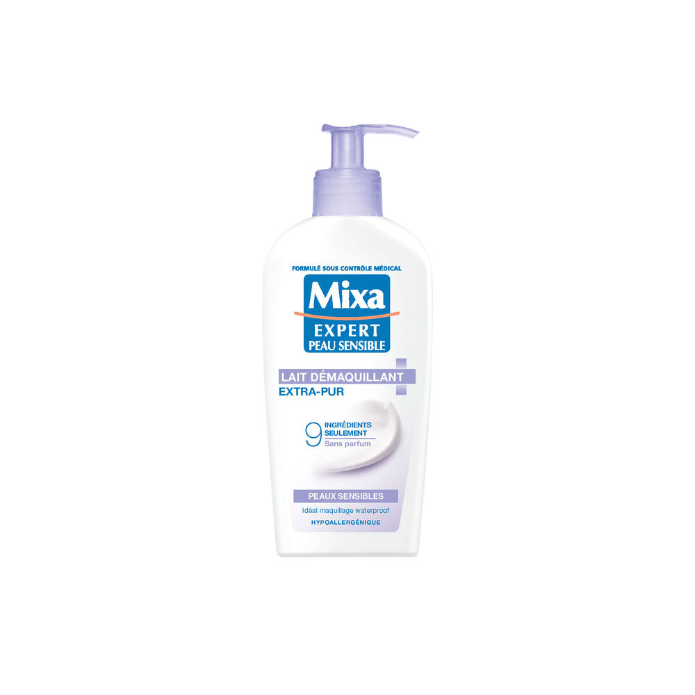 mixa Expert Peau Sensible Lait Démaquillant Extra-Pur Sans parfum