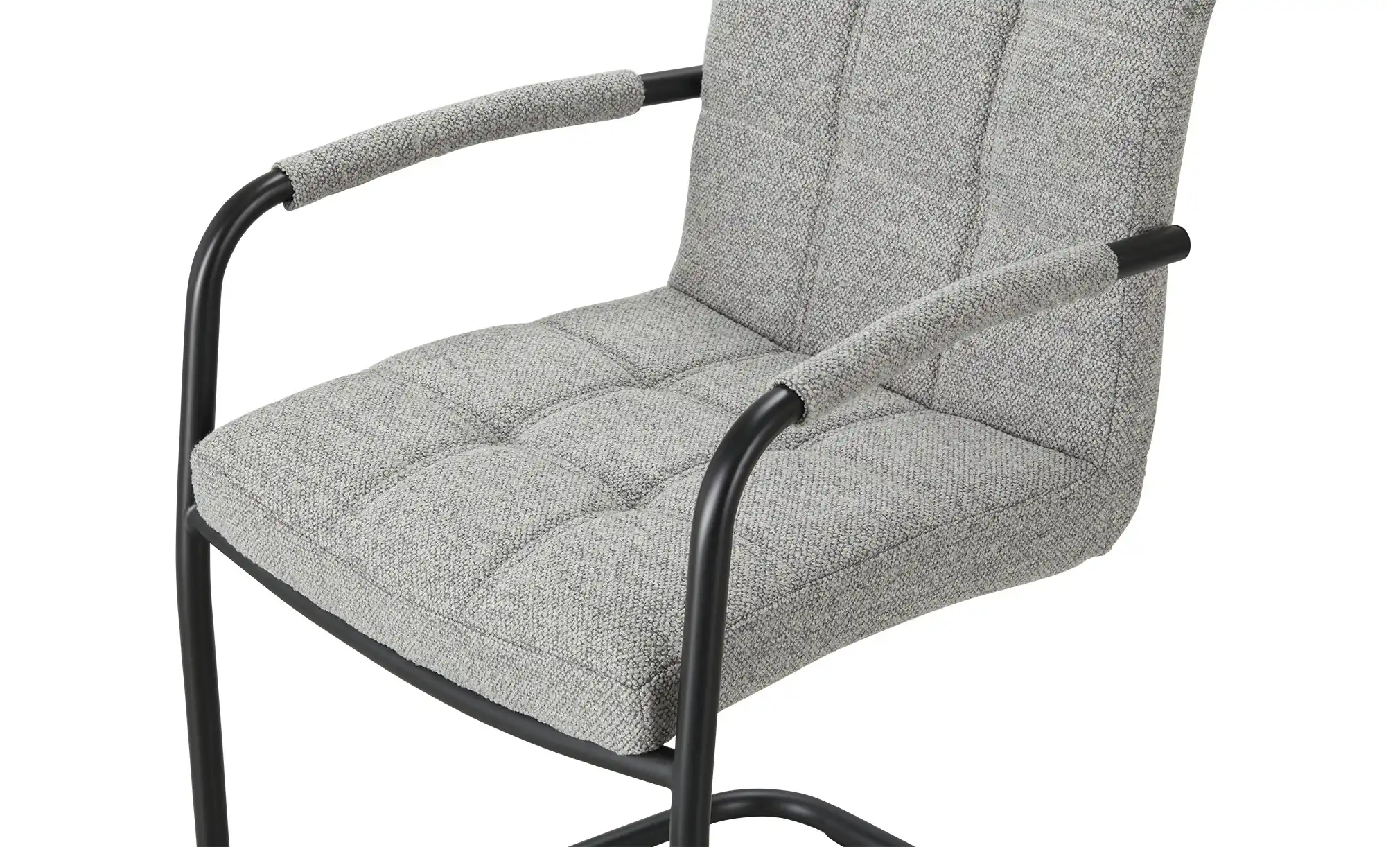 Schwingstuhl aus Bouclé-Stoff