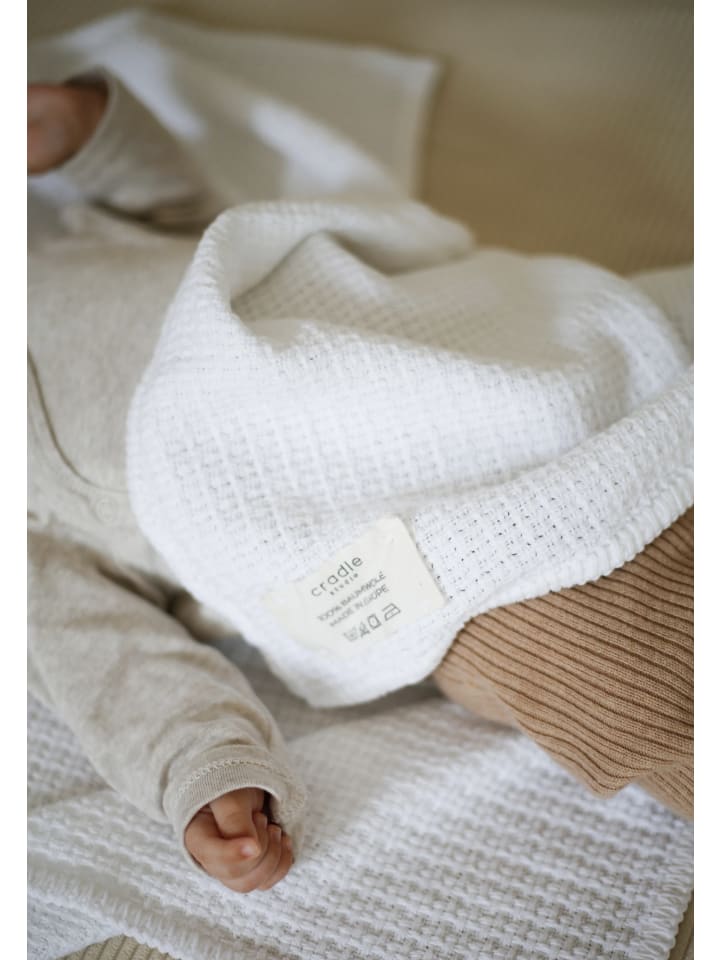 Cradle Studio Babydecke Cosy Knit Babydecke in weiß günstig kaufen 50x70 cm