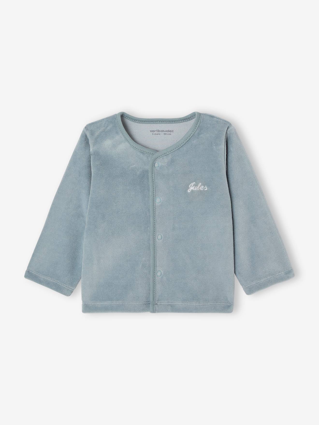 Vertbaudet 4-teiliges Baby Geschenk-Set, personalisierbar Oeko-Tex - himmelblau