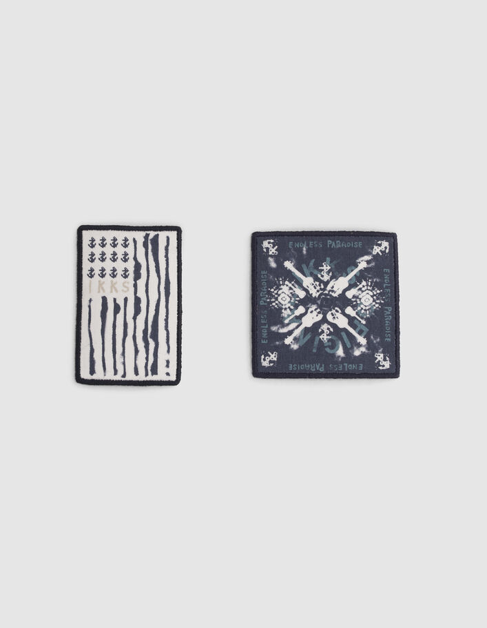 Set repair marine drapeau et guitares garçon
