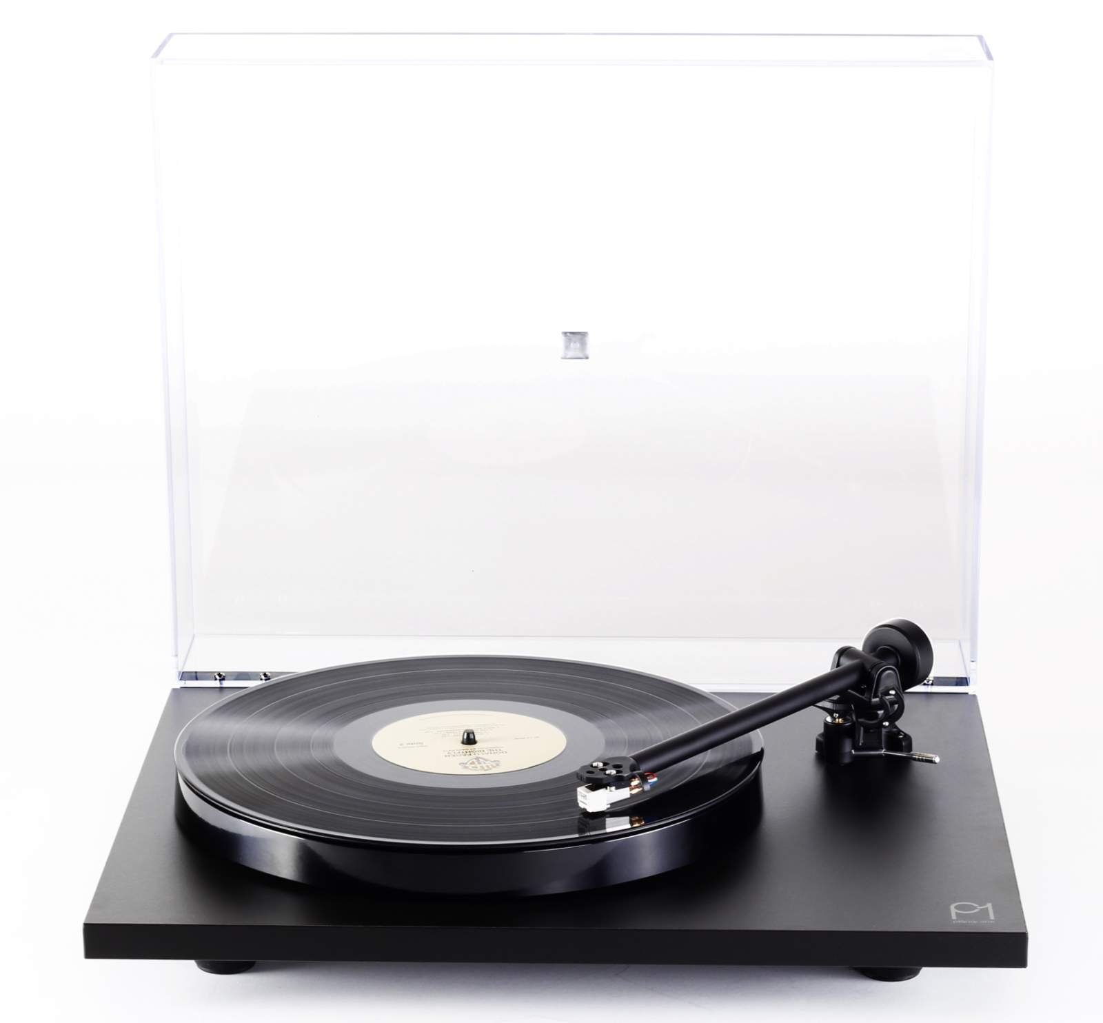 rega Planar 1 Plattenspieler (2021) matt schwarz mit Plattenspieler (Riemenantrieb, nicht zutreffend, Plug-and-Play,2 Geschwindigkeiten (33 1/3 und 45 U/min),mit Abdeckhaube/Deckel,hochwertige Ausführung,MM-Tonabnehmer,Riemenantrieb, 24V-Synchronmoto