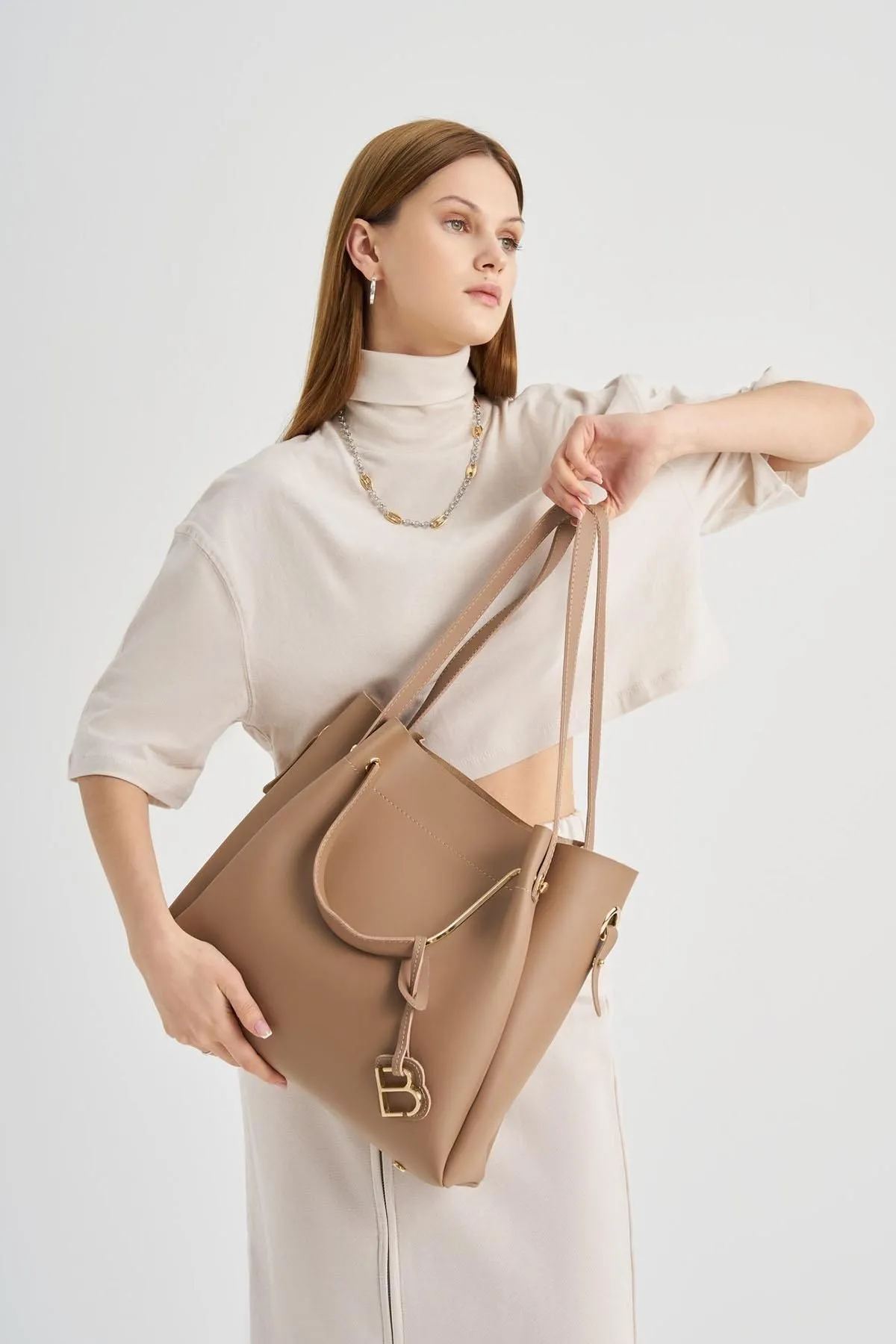 Lucky Bees  Damen Hand- und Schultertasche mit Innengeldbörse
