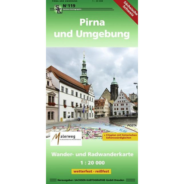 Pirna und Umgebung 1 : 20 000 - Wanderkarte