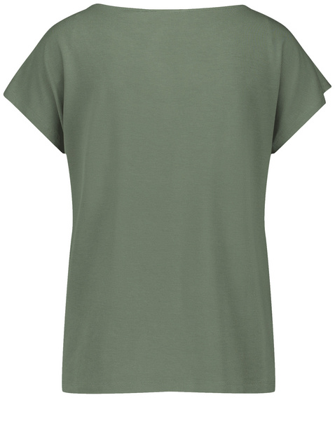 Figurumspielendes T-Shirt mit rundem Ausschnitt