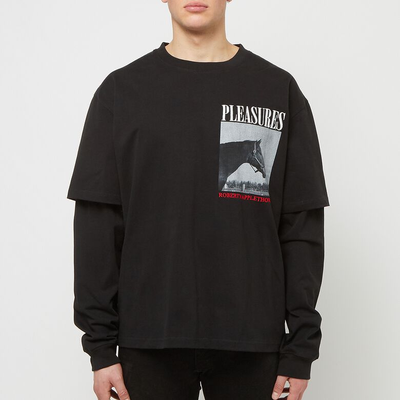 Pleasures Horses Layered Long Sleeve black