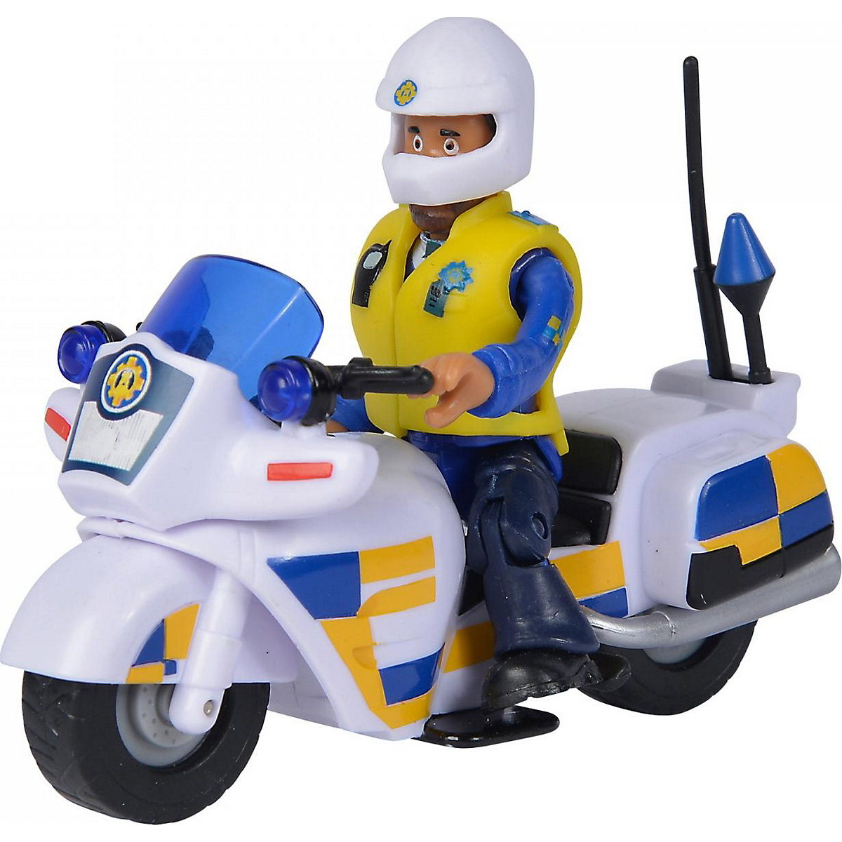Feuerwehrmann Sam Polizei Motorrad mit Figur