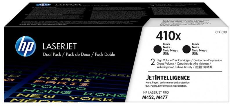 HP 410X Original Tonerkartusche CF410XD Schwarz Duopack 2 Stück