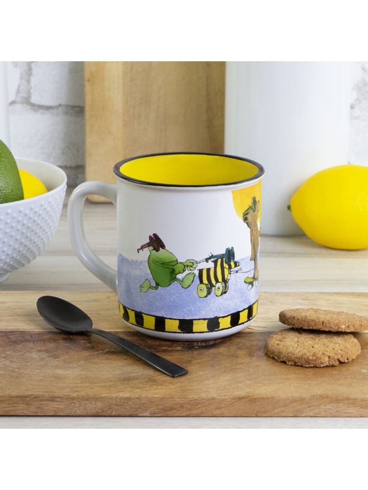 Geda Labels Tasse Janosch Fandom Emaille-Optik  in Gelb - 400ml günstig kaufen onesize