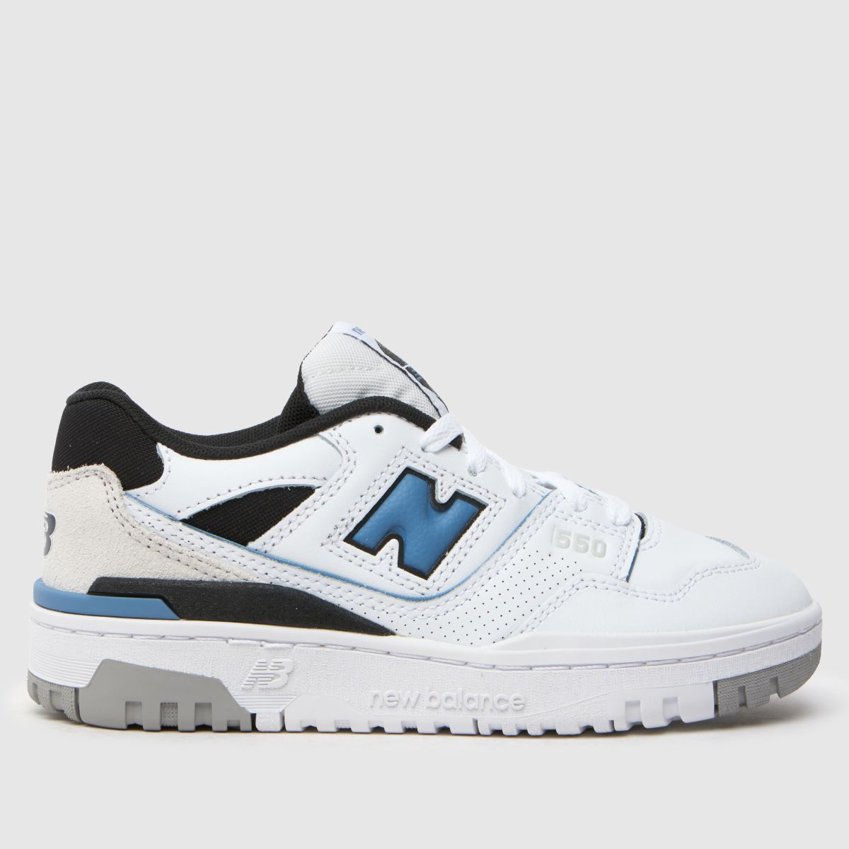 New Balance vita & blå 550 Pojkar Ungdomsskor
