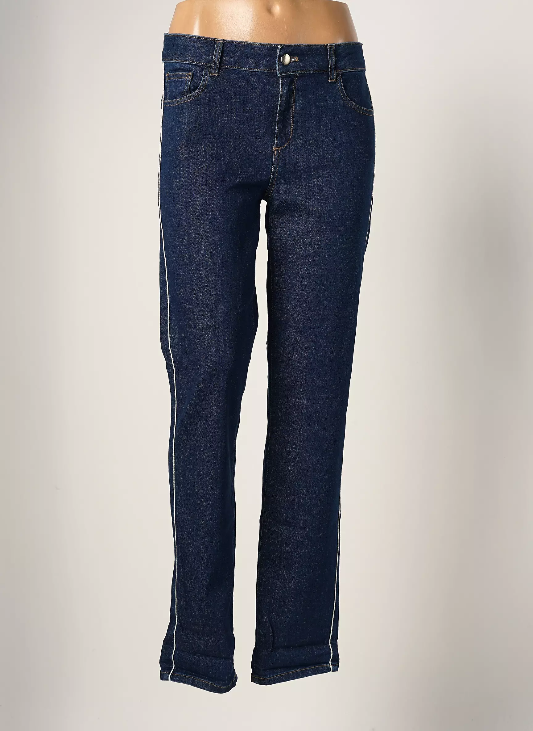 La Fee Maraboutee Jeans Coupe Slim Femme couleur bleu