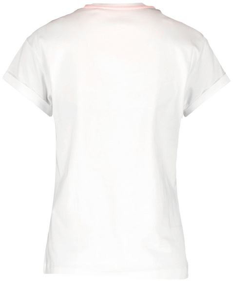 T-Shirt mit kleiner Stickerei