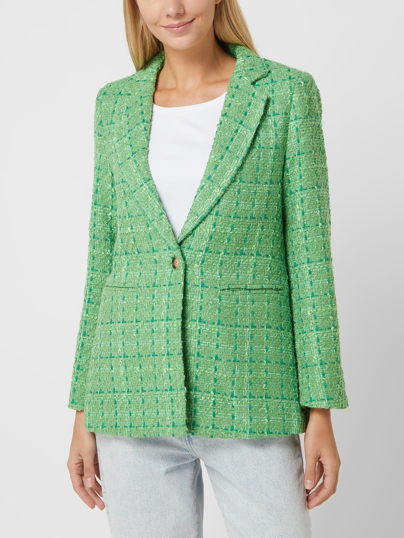 Blazer aus Bouclé in grün