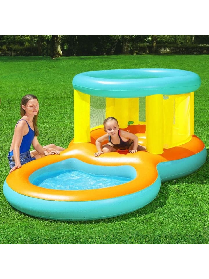 Bestway Hüpfburg mit Planschbecken Jumptopia Bouncer 239x142x102cm in mehrfarbig günstig kaufen onesize