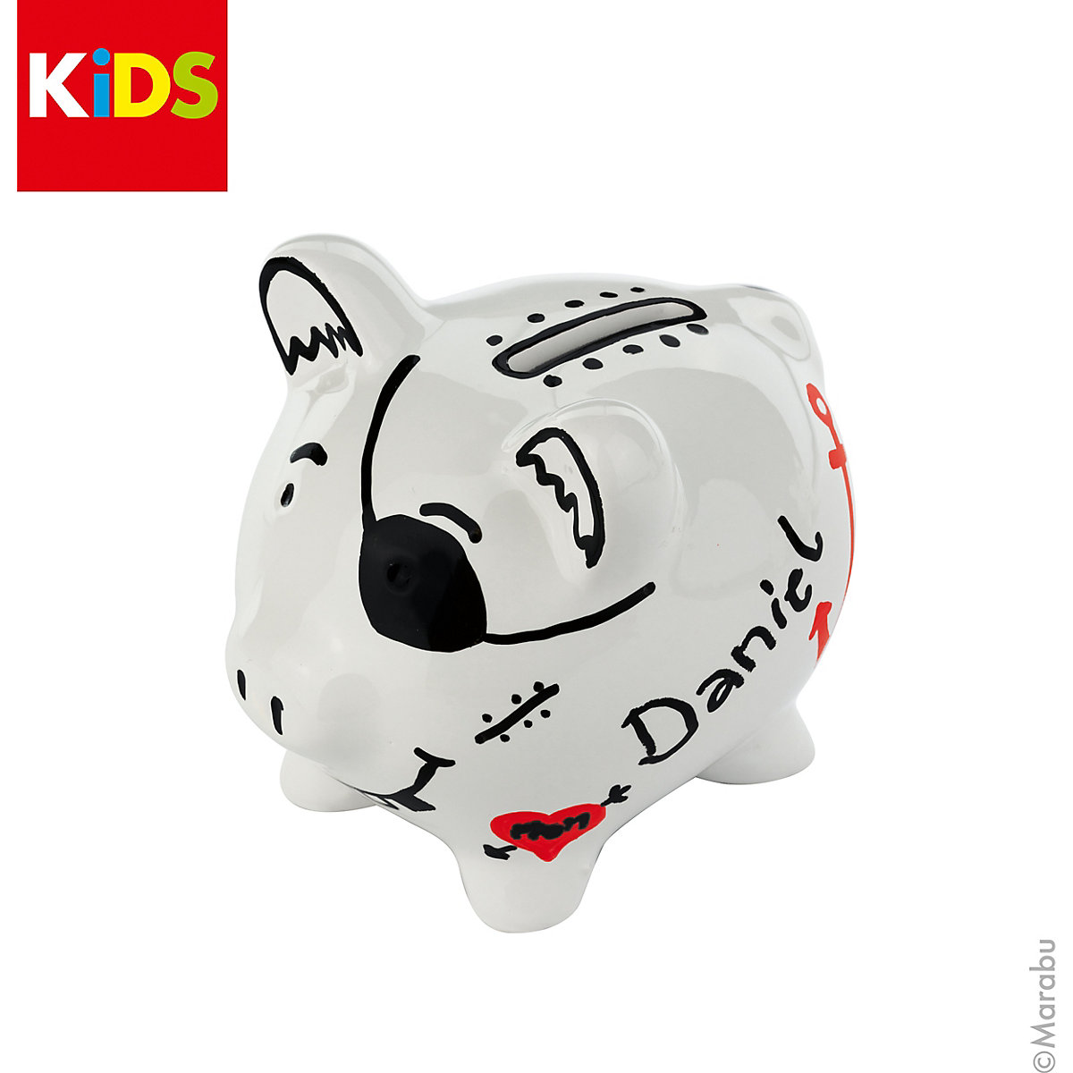 KiDS Porcelain & Glas Painter - Sparschwein-Set