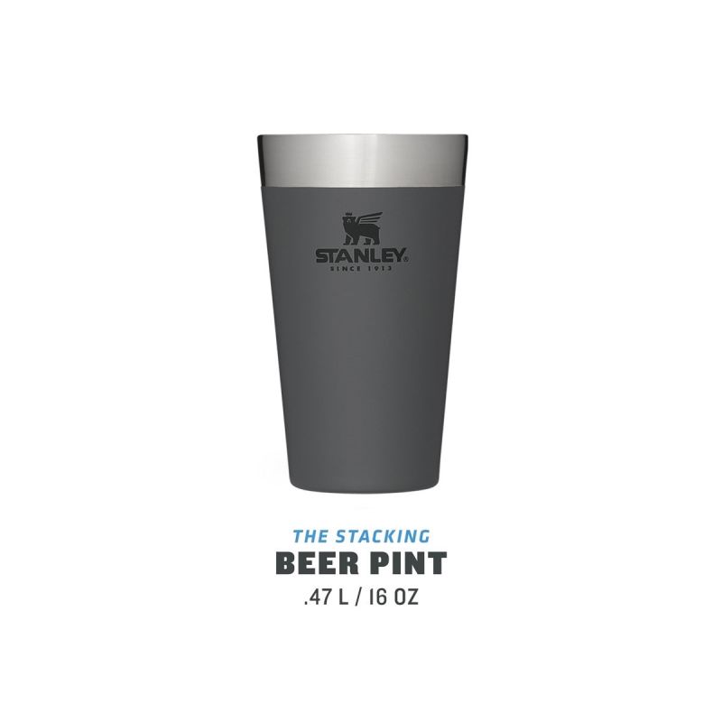 Stanley Adventure Stacking Beer Pint 16oz\/470ml Charcoal