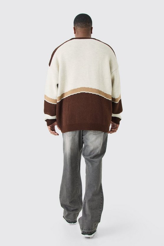 Plus Oversize Strick-Pullover