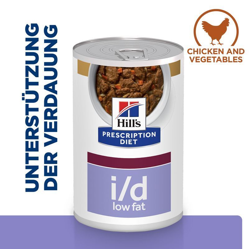 Hill's Schonkost Hill's Prescription Diet Digestive Care i/d Low Fat Ragout mit Huhn und Gemüse 12x354g