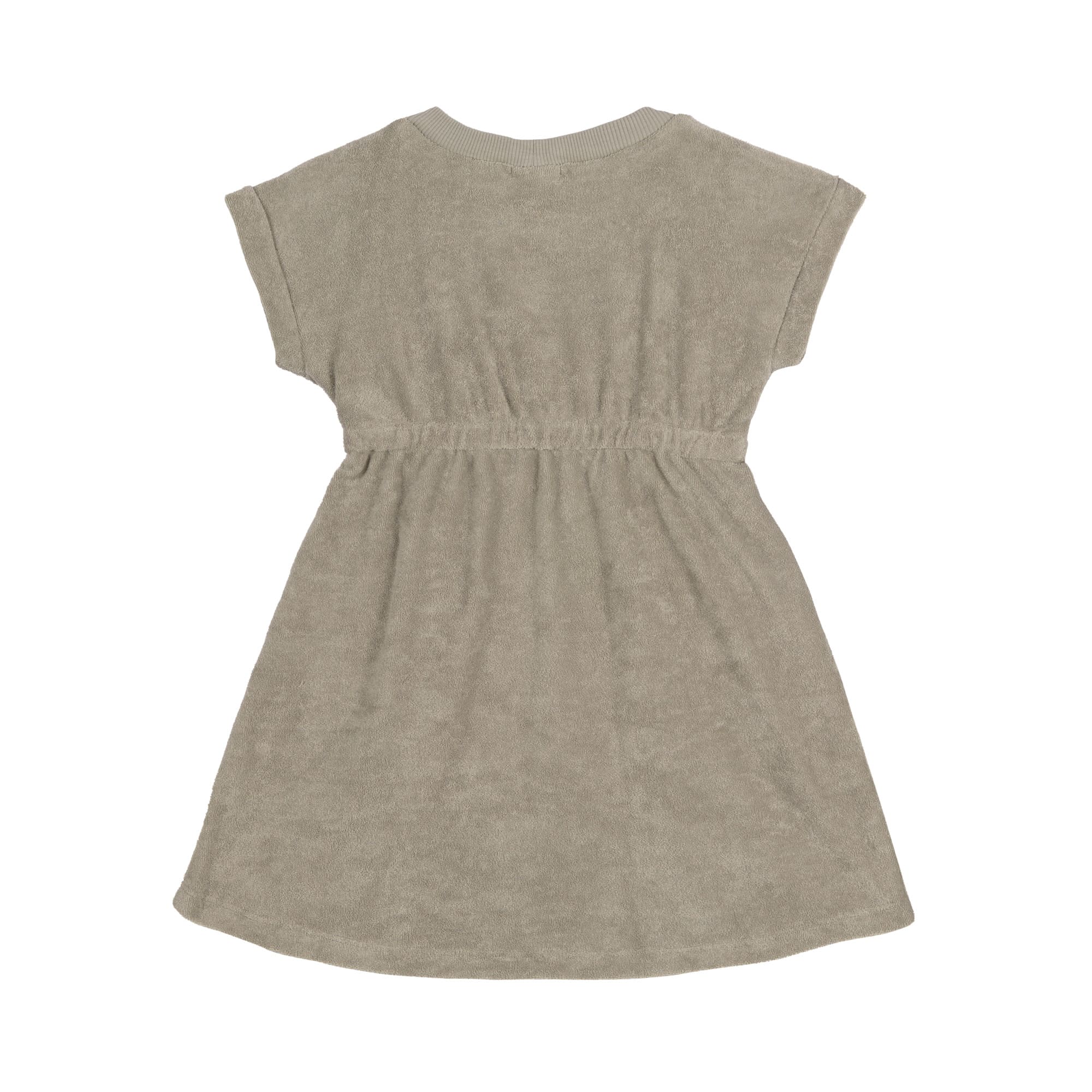 Frottee Kleid Kinder, Oliv
