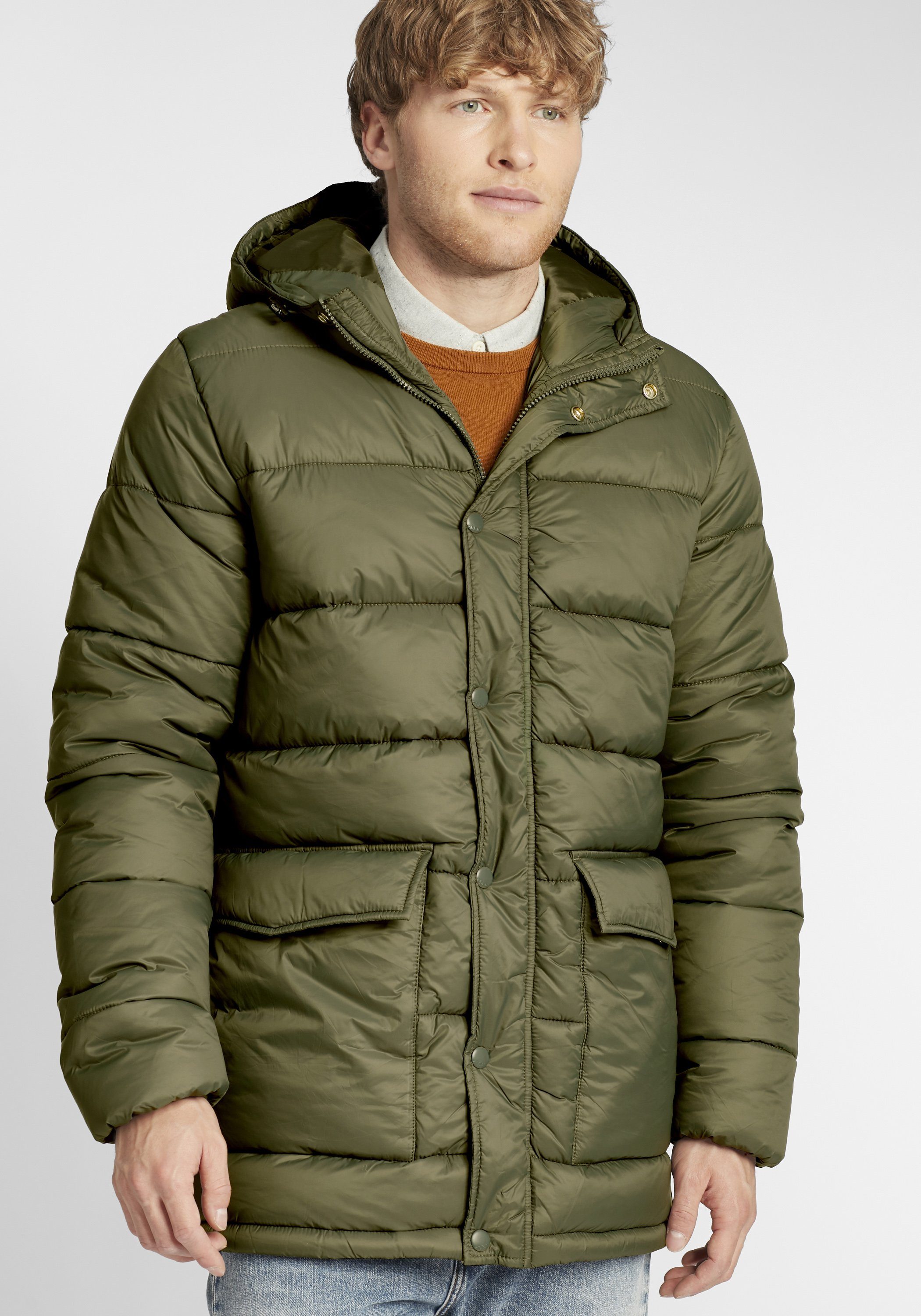 Blend Winterjacke BHNollang modischer Herren Winterparka mit Kapuze