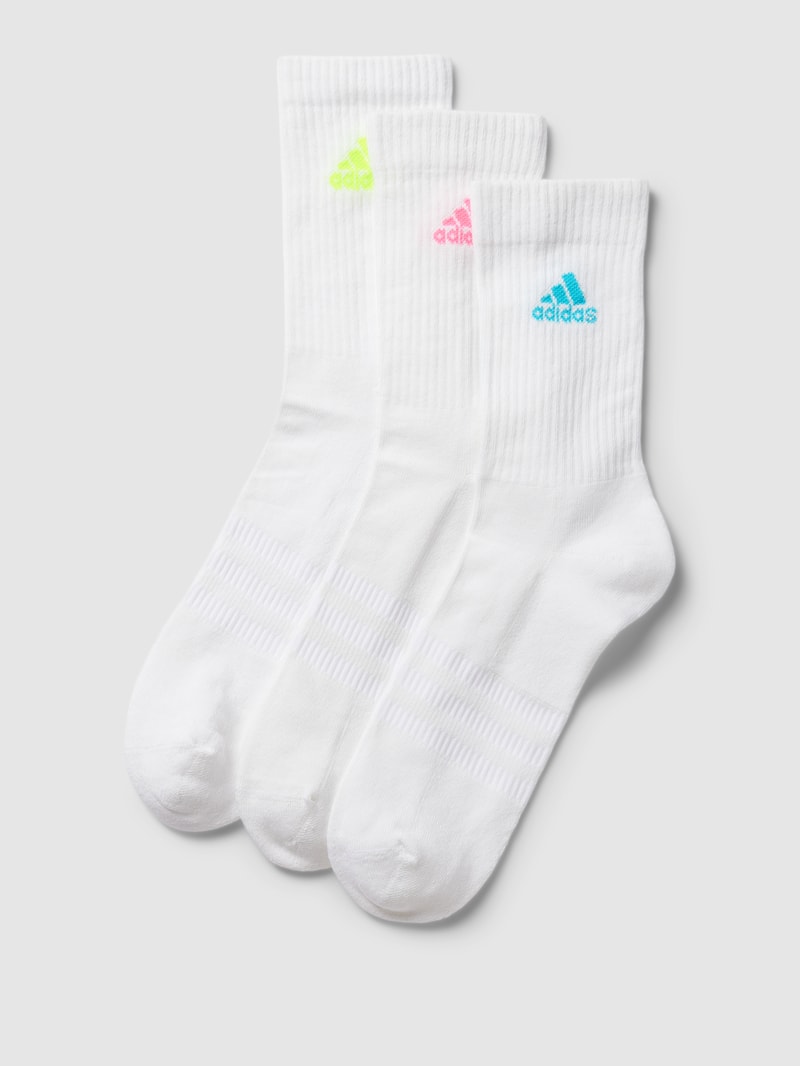 Socken mit Label-Stitching im 3er-Pack in rosa