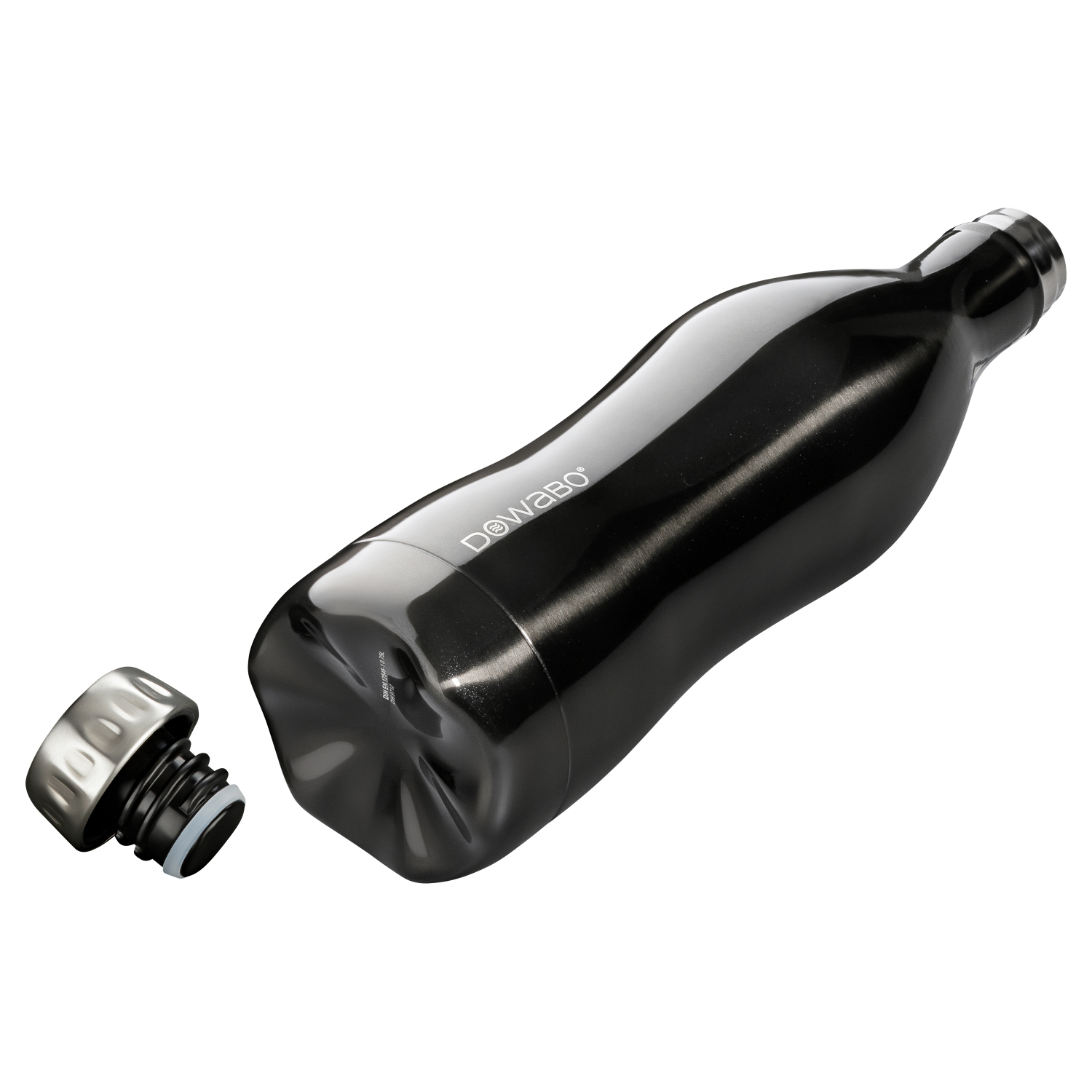 Dowabo Isolierflasche Metallic Collection (schwarz)