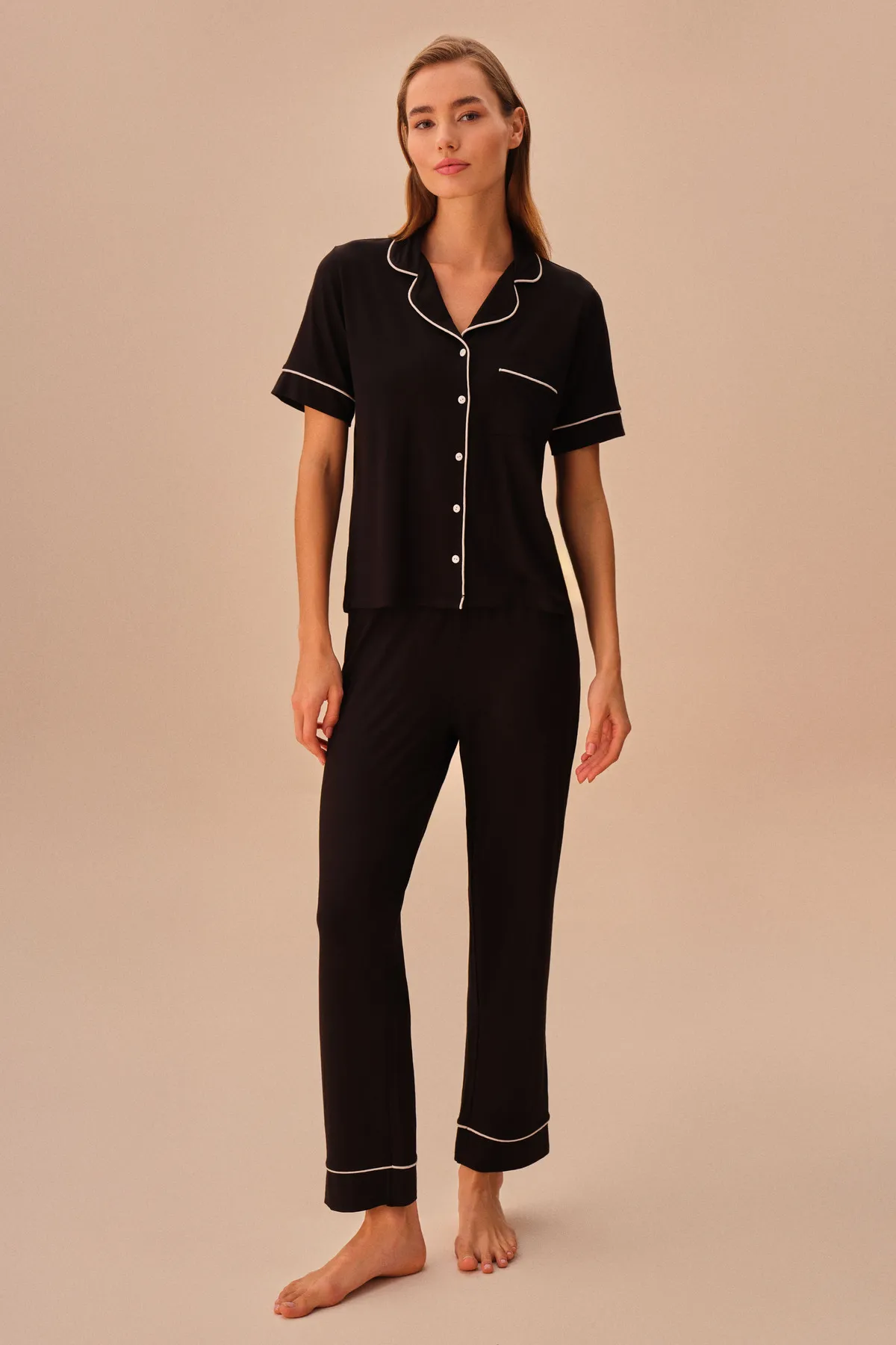 SUWEN  Misty Maskulines Pyjama-Set