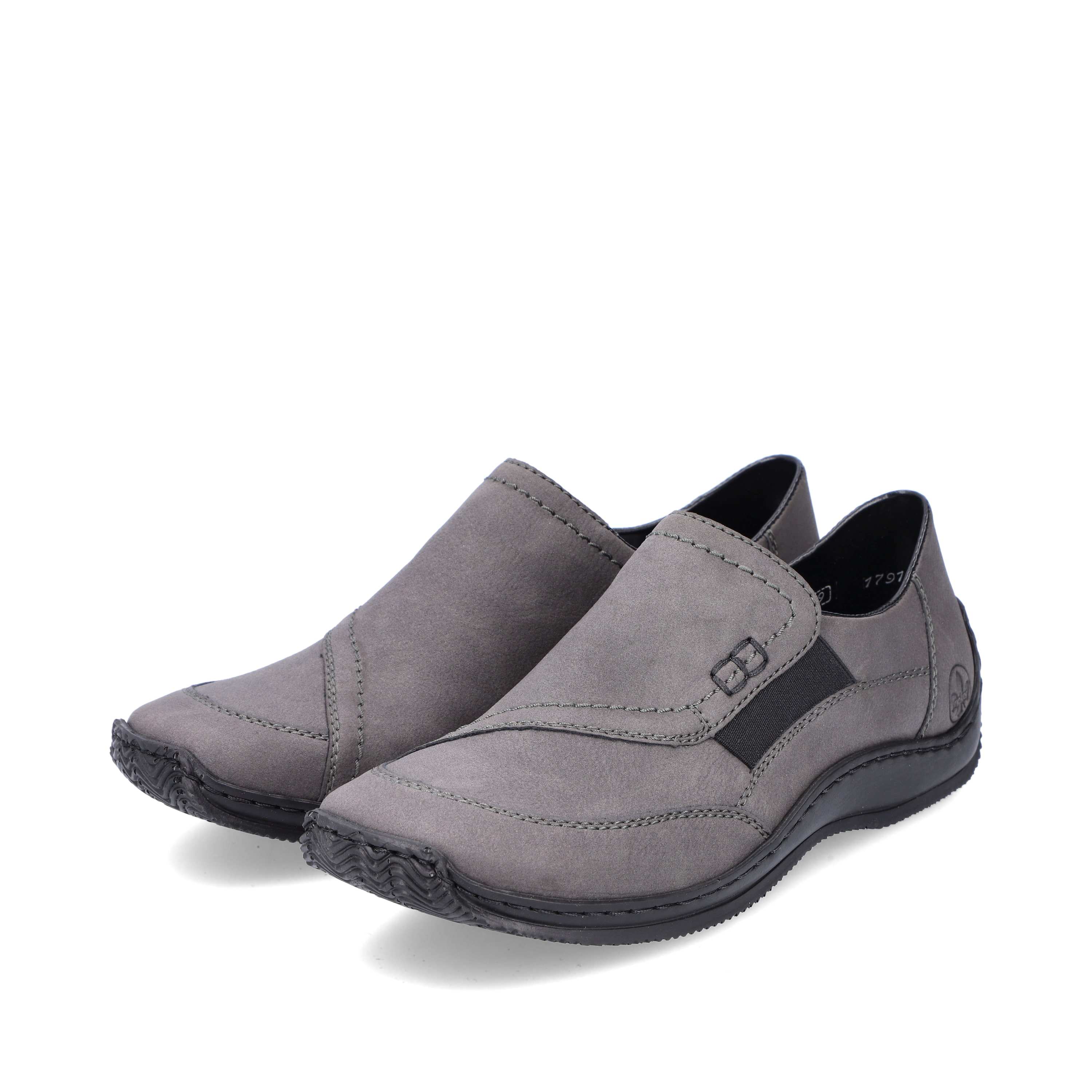 Rieker Damen Slipper granitgrau