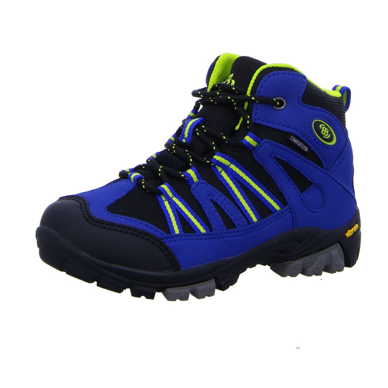 BRÜTTING Stiefel Jungen blau blau/schwarz/Lemon