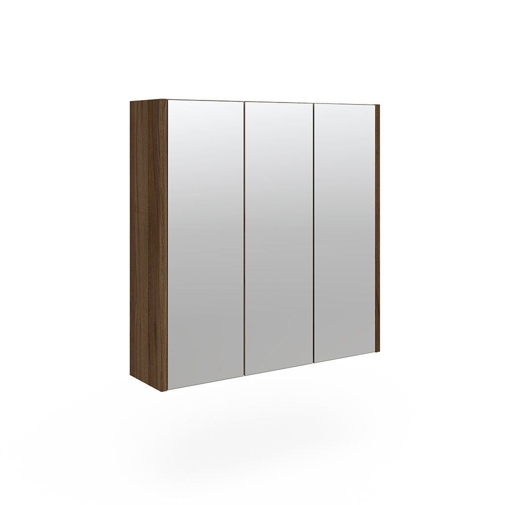 Vicco Spiegelschrank Badspiegel Badschrank MAJEST Nussbaum / Anthrazit